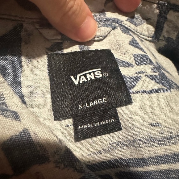 Vans Patchwork Blue and White Blouse - Picture 11 of 11